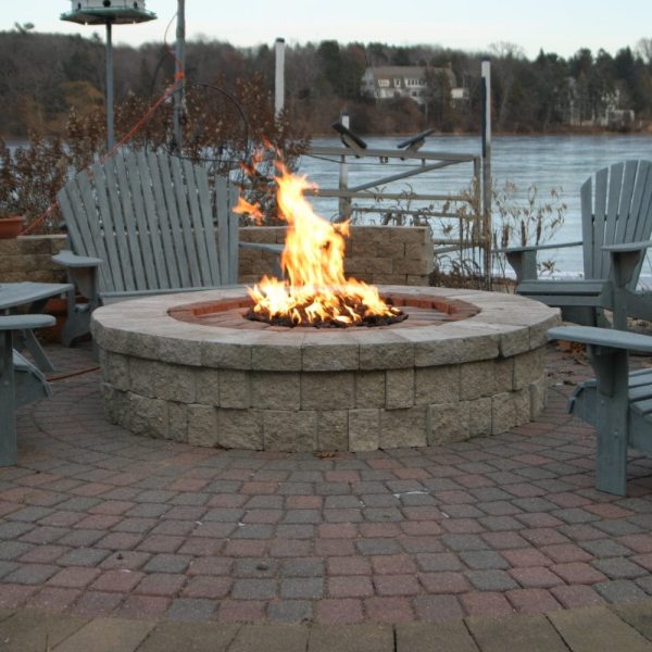 HPC Round Flat Gas Fire Pit Insert with Hi Lo Electronic Ignition and Standard Burner For Discount - Image 2