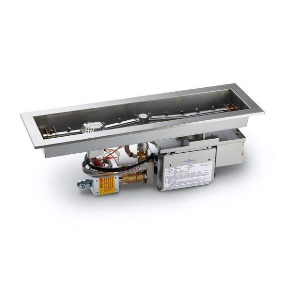 HPC Linear Trough Gas Fire Pit Insert with Hi Lo Smart Electronic Ignition Online
