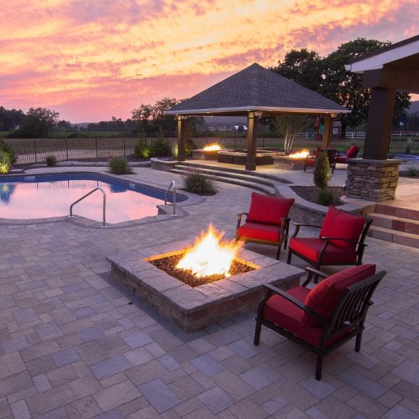 HPC Square Bowl Gas Fire Pit Insert with On Off Electronic Ignition and Torpedo Burner Online - Image 2